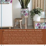 Redesign Decoupage Decor Tissue Paper~ Watercolor Flora